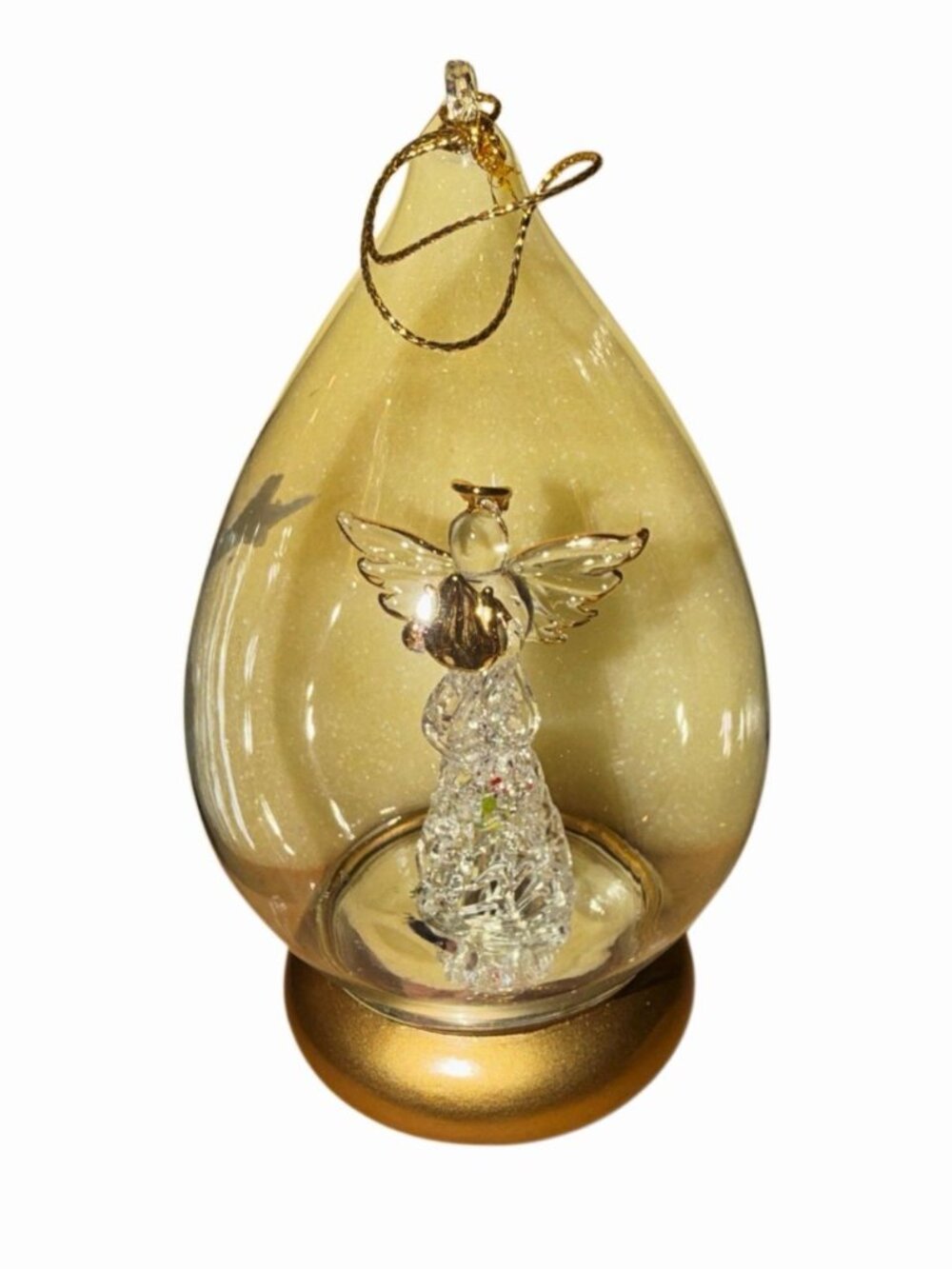 Avon Gift Collection Spun Glass Vintage 1999 Christmas Angel Ornament